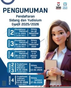 Pengumuman Pendaftaran Sidang dan Yudisium Ganjil 2025/2026​